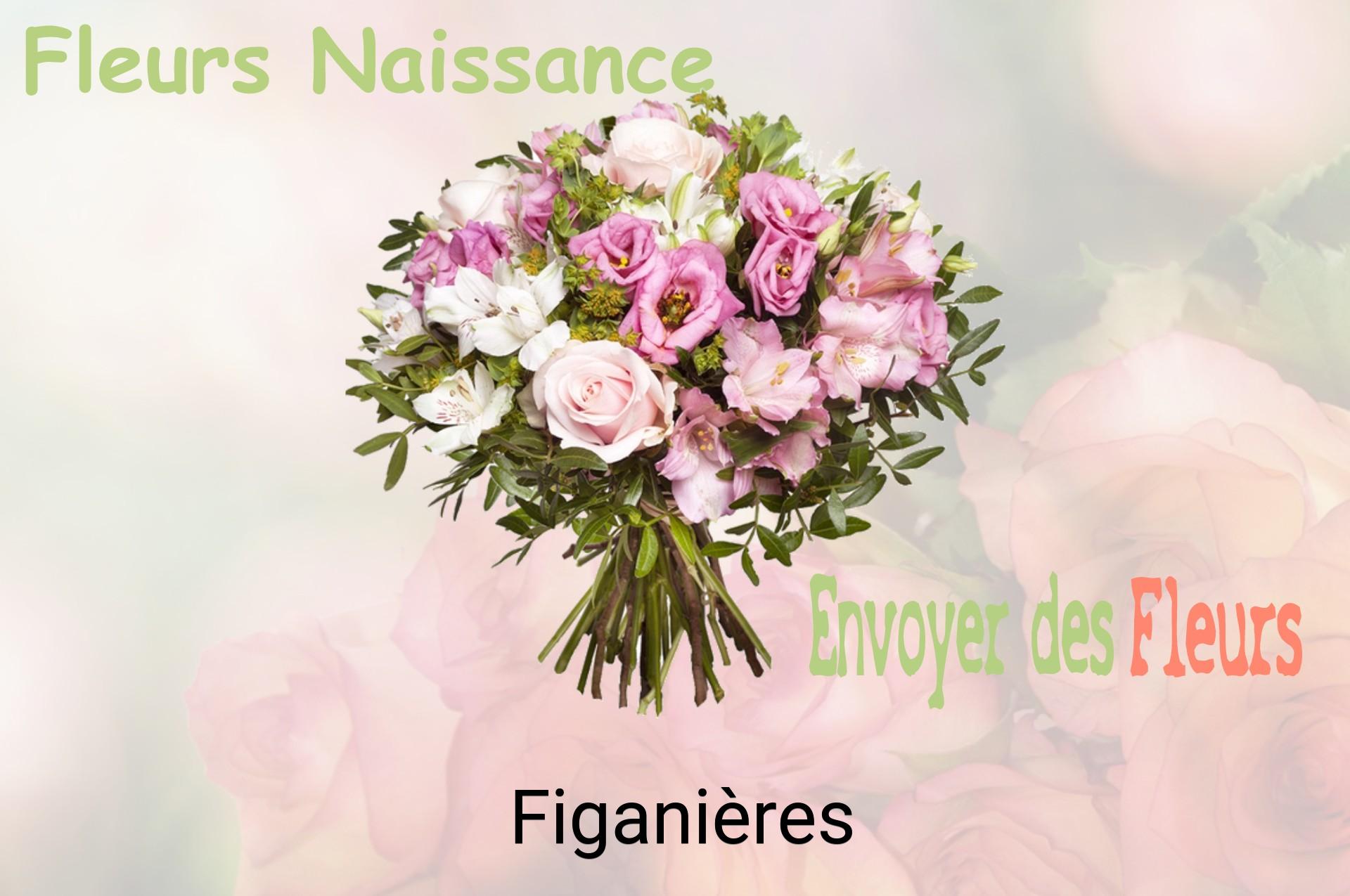 Bouquet de fleurs de naissance livré à Figanières
